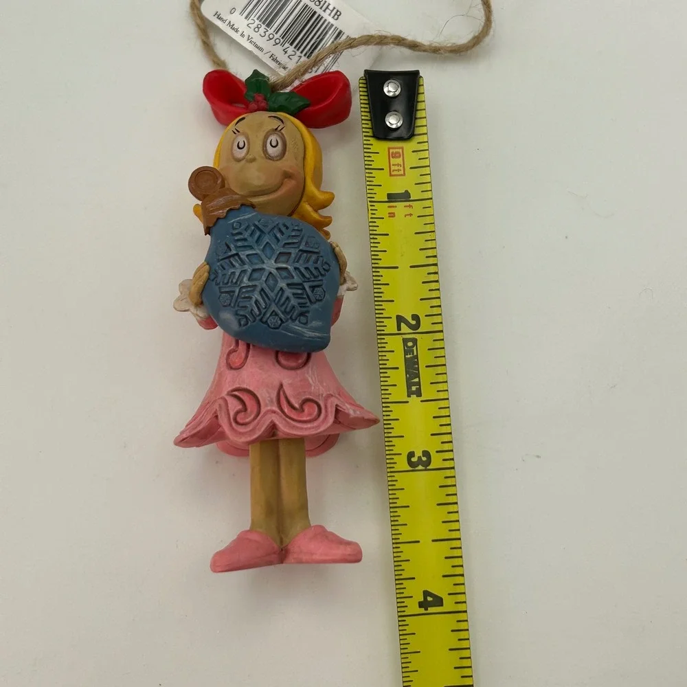 Jim Shore Grinch Cindy Lou Who Ornament Snowflake Christmas Resin‎ Figurine